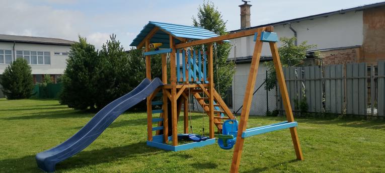 záhradný domček pre arál kúpaliska financový z PSK záhradný domček pre arál kúpaliska financový z PSK